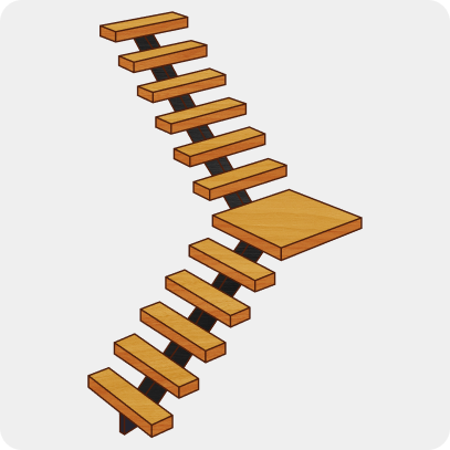 Г-образная центральном монокосоуре