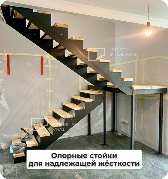 Опорные стойки для каркаса с площадкой