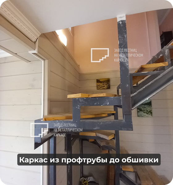 Каркас из профтрубы до обшивки