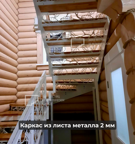 Забежная лестница на сверхпрочном каркасе