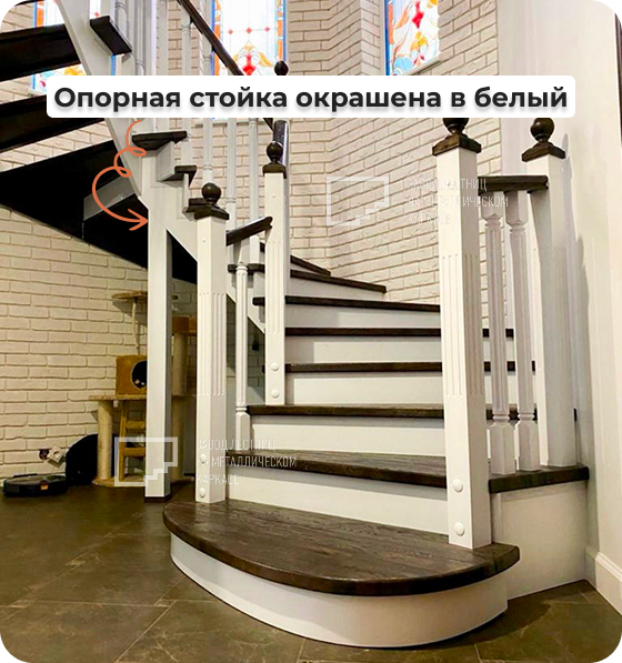 Закрытая забежная лестница