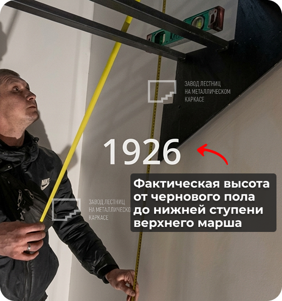 Фактическая высота от чернового пола