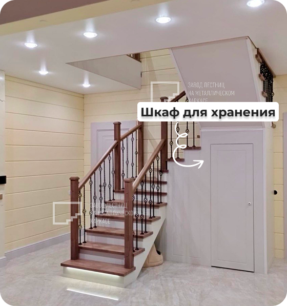 Шкаф для хранения под лестницей