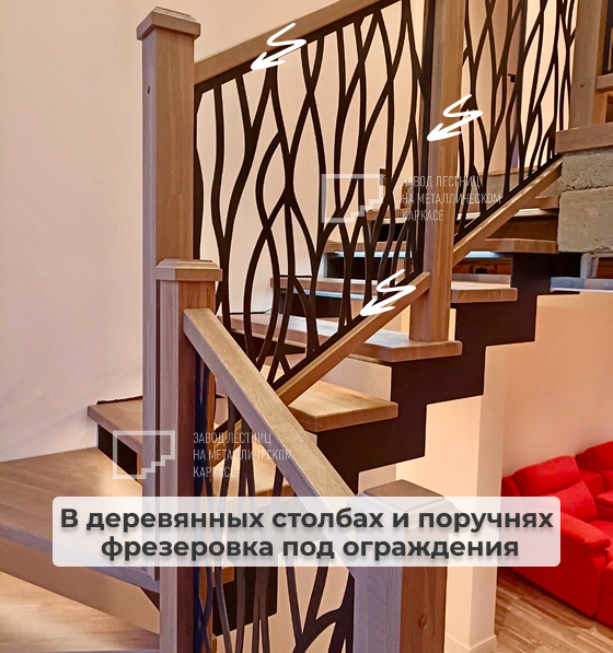Дизайнерское ограждение для лестницы